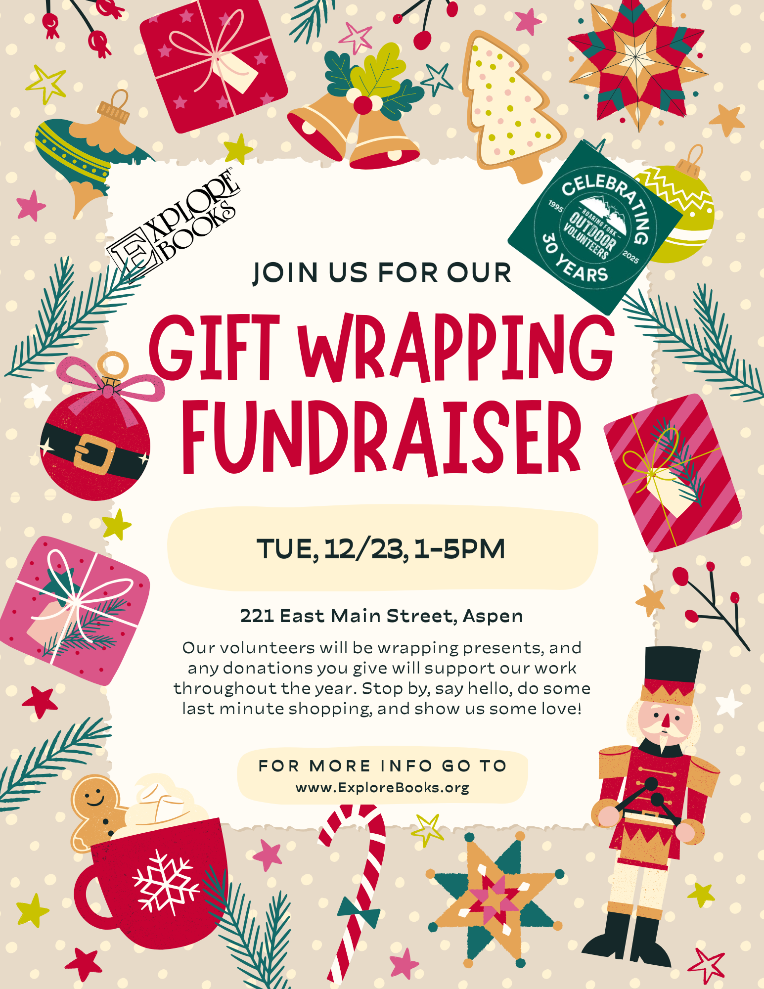 Gift Wrapping Fundraiser with RFOV