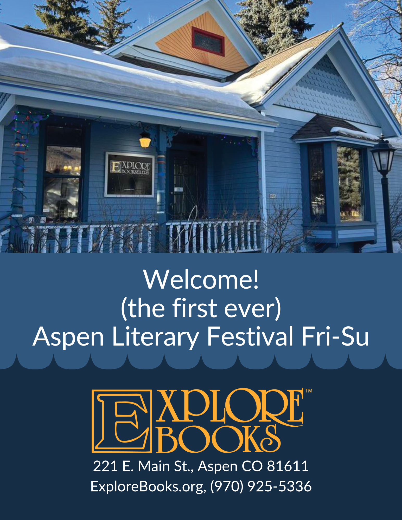 Explore Books and Aspen Literary Festival