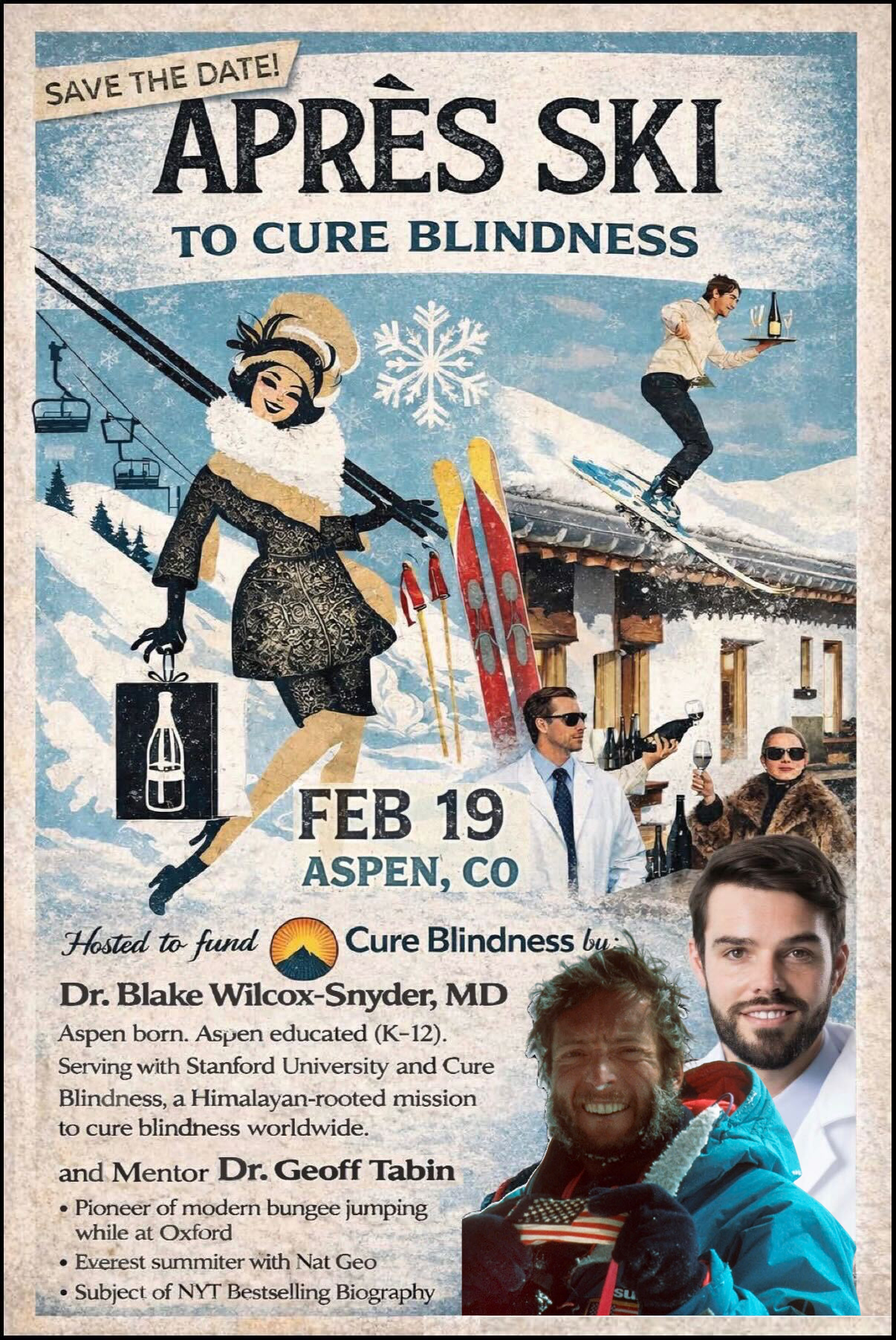 Apres-Ski Fundraising Event for Cure Blindness Project