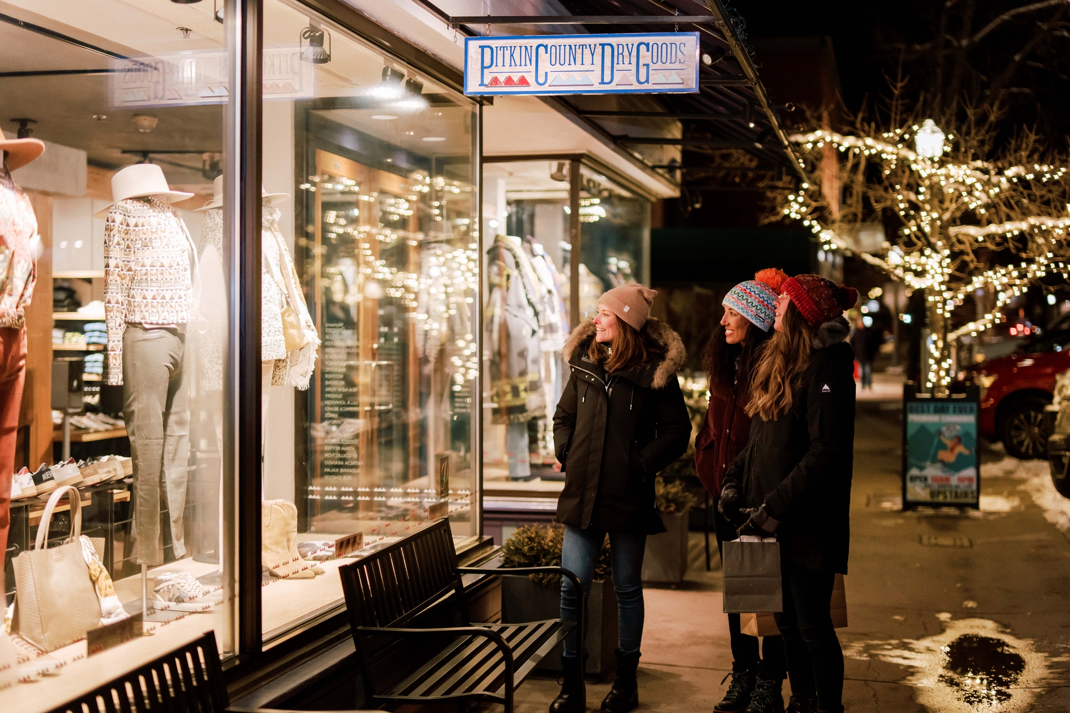 Shopping in downtown Aspen