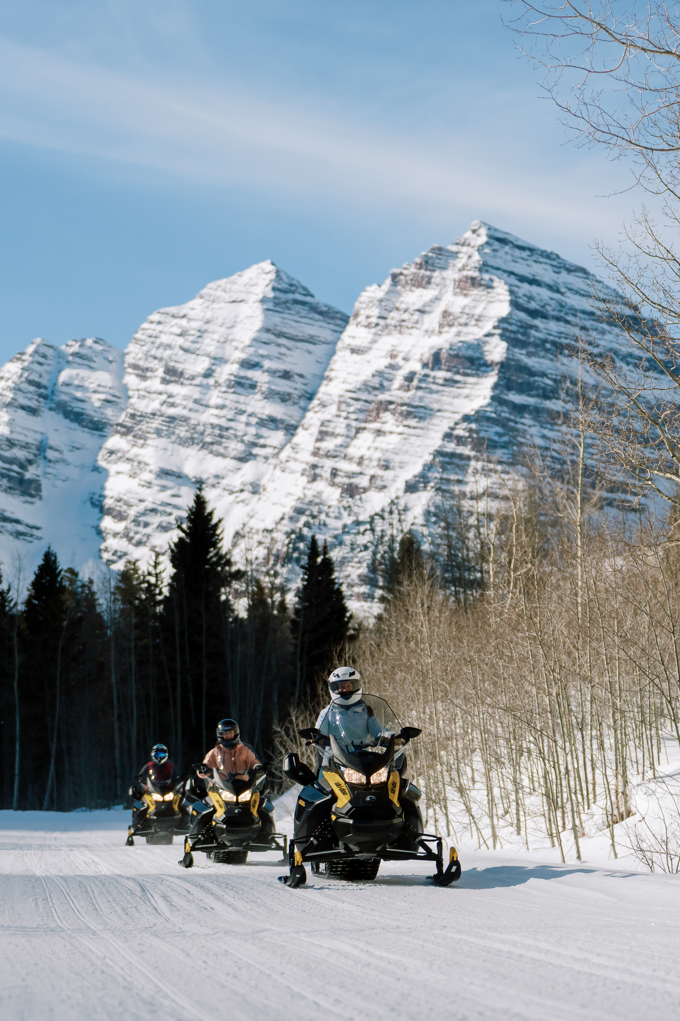 Snowmobiling in Aspen