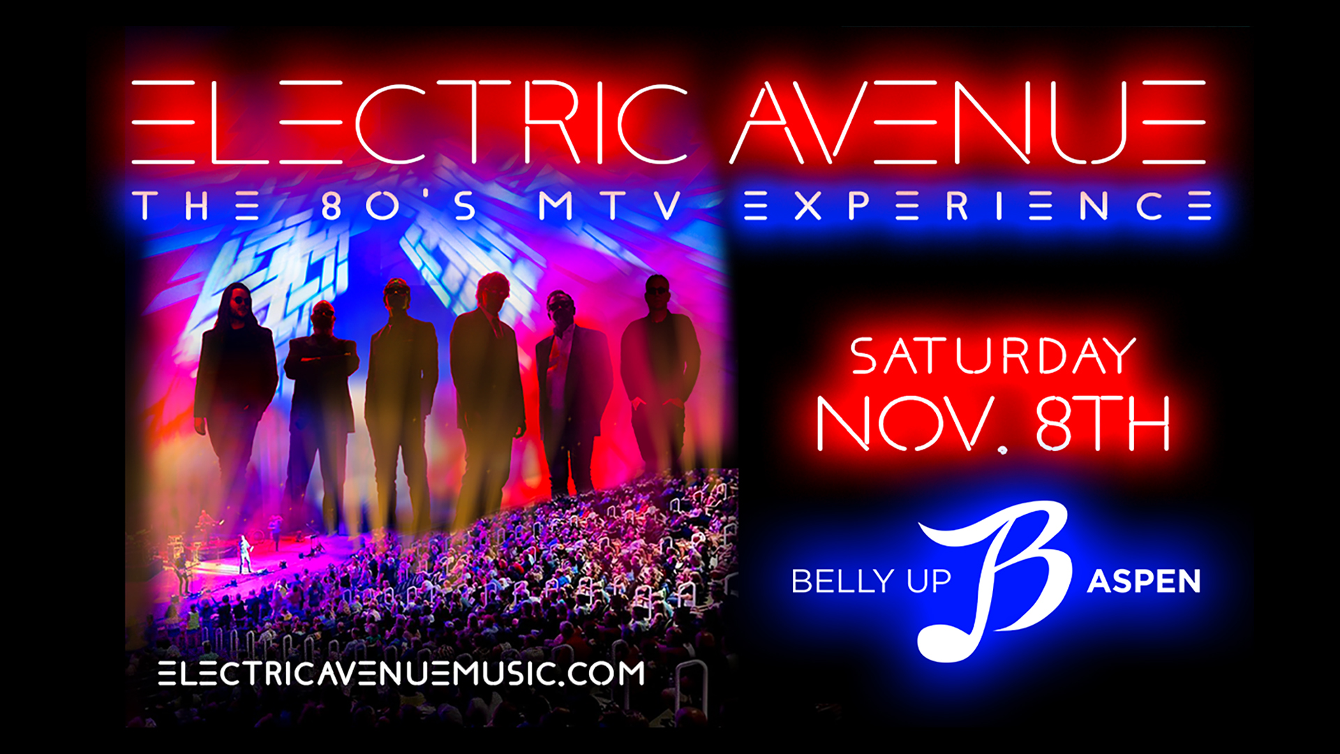 An Evening with Electric Avenue: The 80s MTV Experience at Belly Up Aspen