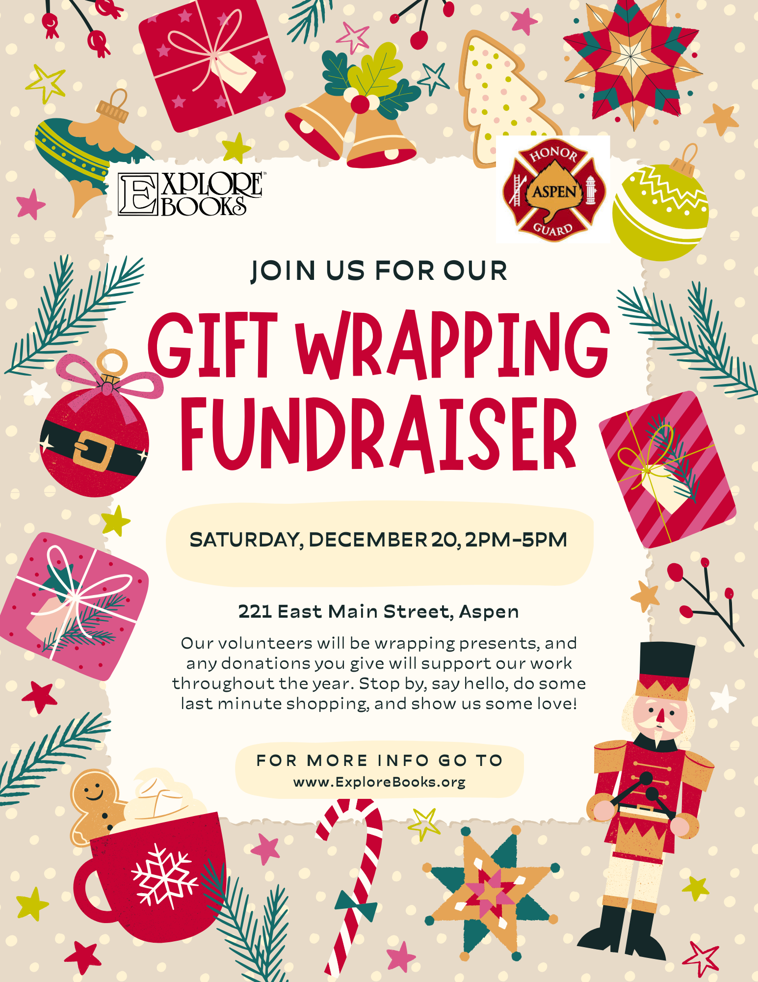 Aspen Fire Honor Guard Gift Wrapping Fundraiser