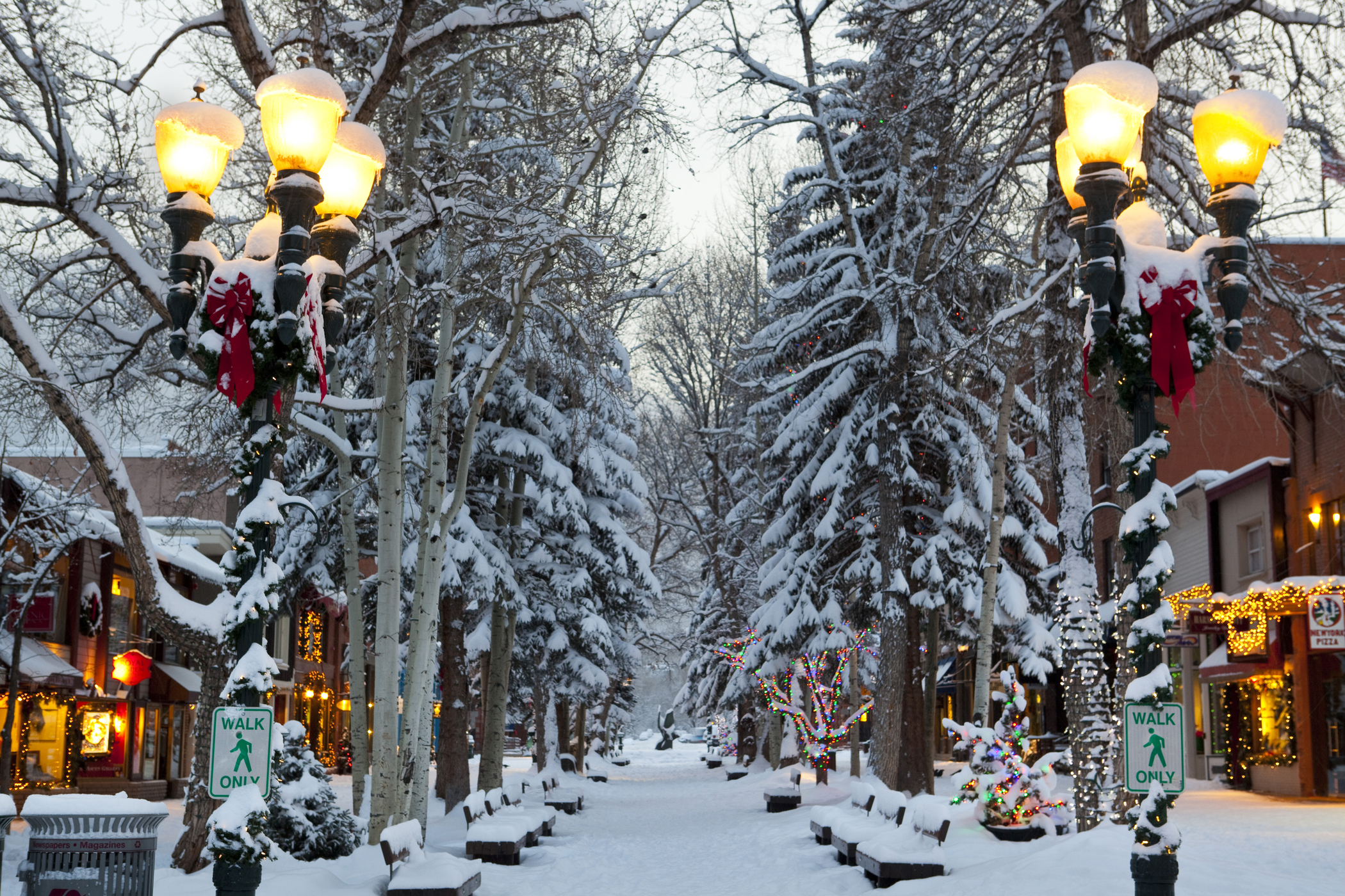 Holiday Lights in Aspen, Colorado