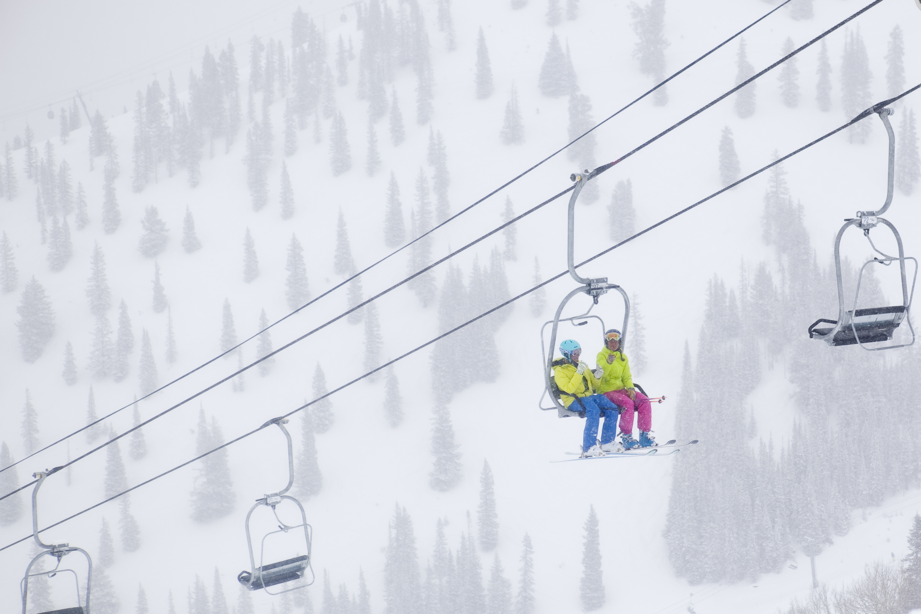 Snowy Chair Lift