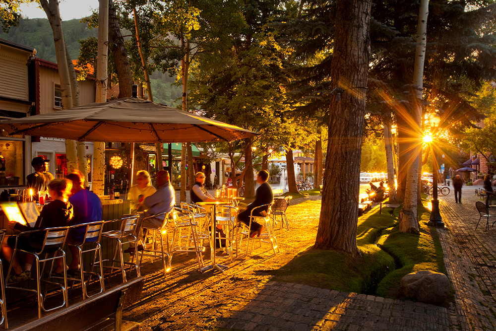 Night Dining in Aspen Colorado