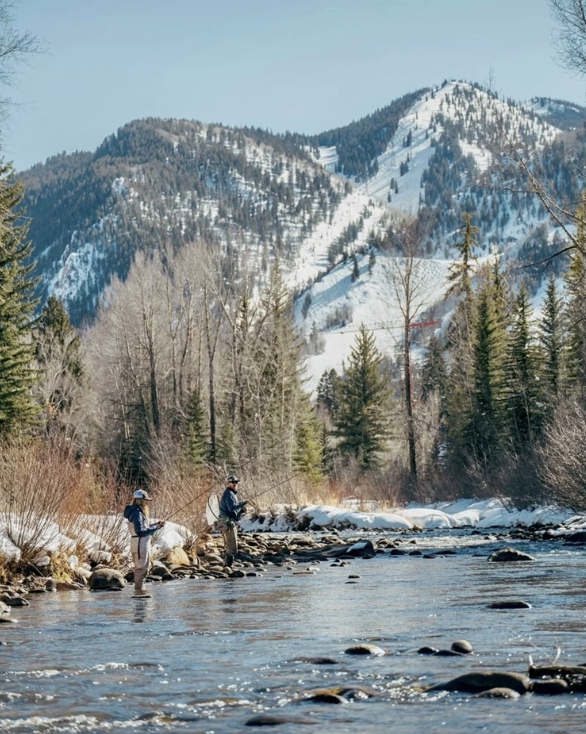 Adult Watercolor: Winter River Landscape