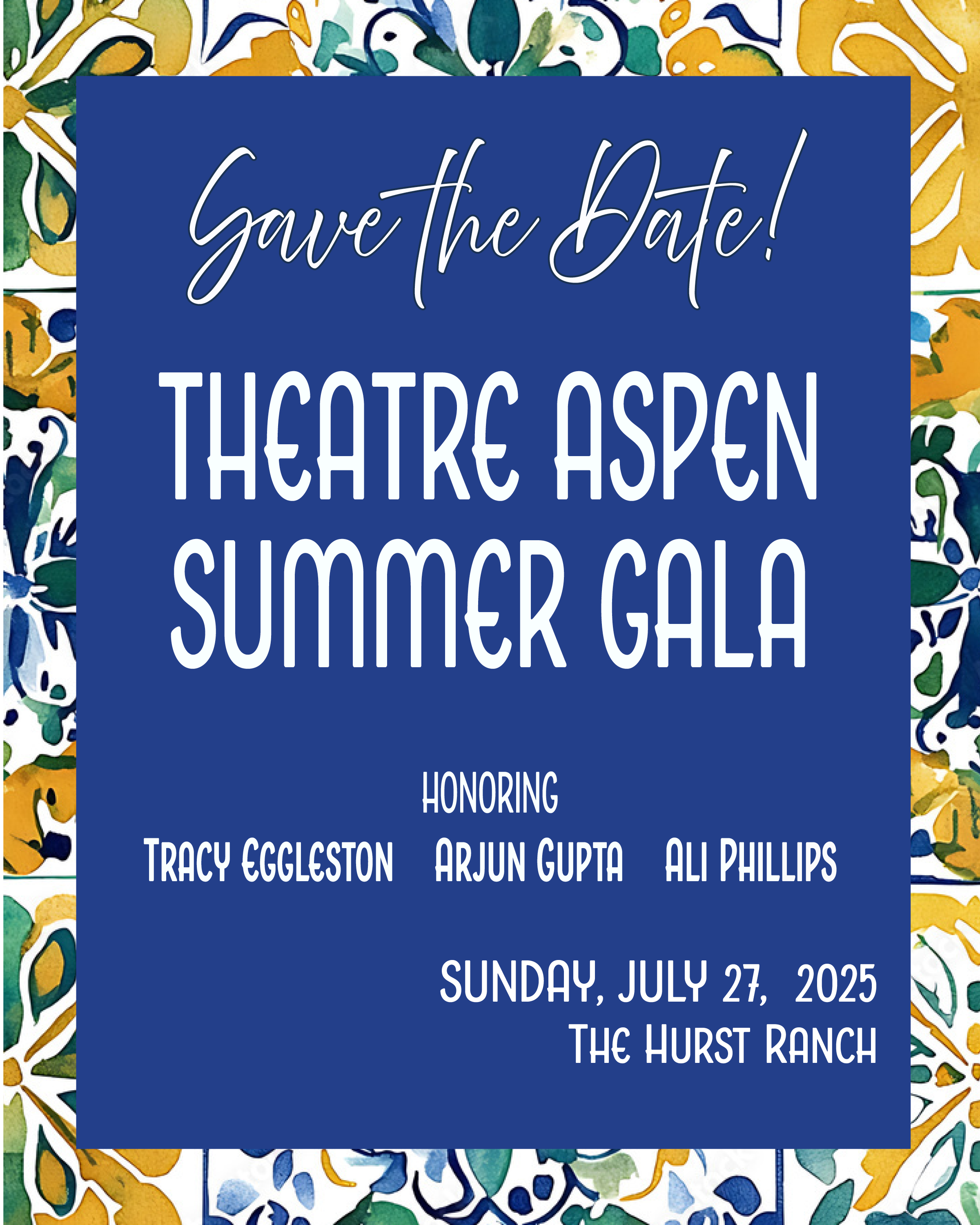 Theatre Aspen Summer Gala