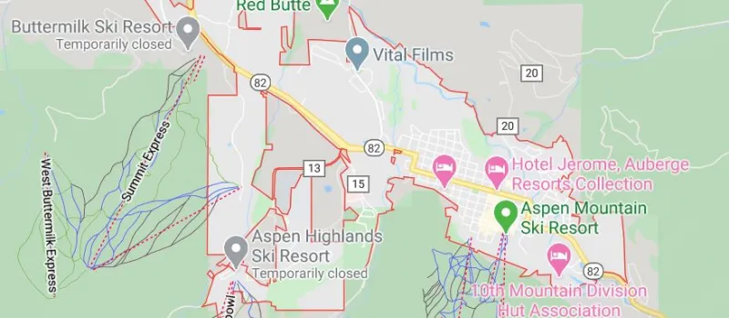 Google Map of Aspen
