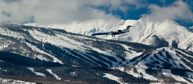 winter flight landing