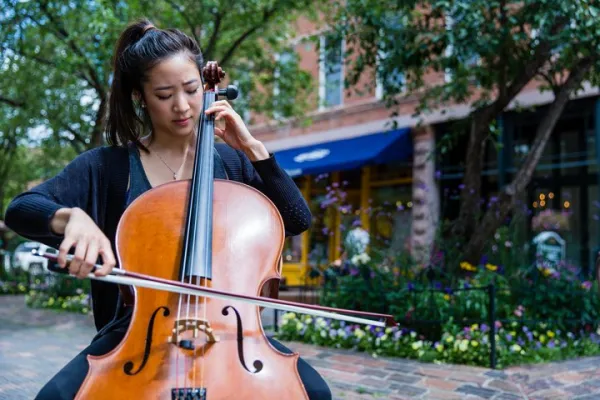 Aspen Pedestrian Mall Classical Music Student