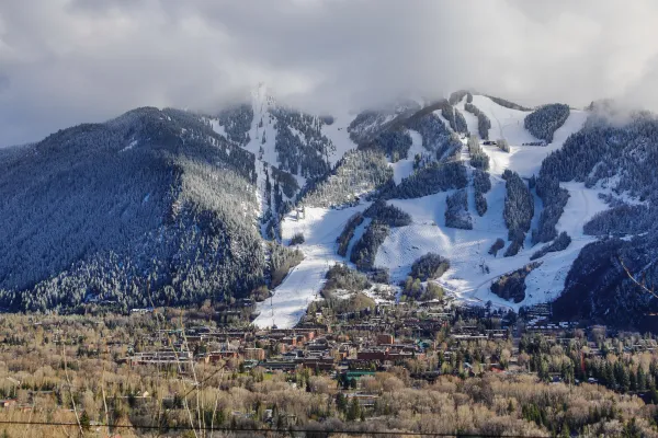 downtown aspen in the winter