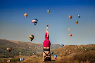 Tamara Susa Yoga Hot Air Balloons