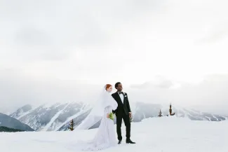 Winter Wedding on Aspen Mountain