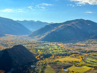 Pitkin county in the fall