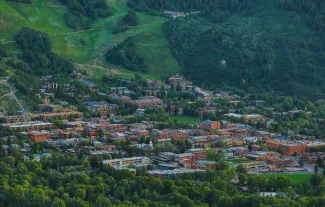 Aspen city view summer