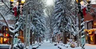 snowy walk