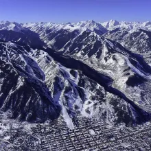 View of the city of Aspen