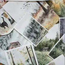 Adult Watercolor: Painting Mushrooms