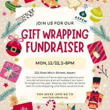 Gift wrapping fundraiser